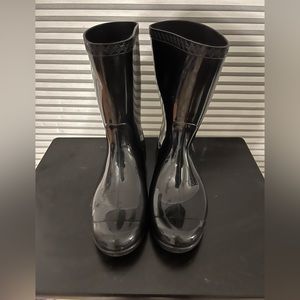 UGG Shaye Women's Black Tall Rubber Rain Boots